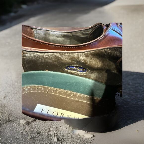 Sz 8 D FLORSHEIM Men's Dress Shoes Cap Toe Balmoral Oxford Leather - Picture 4 of 11